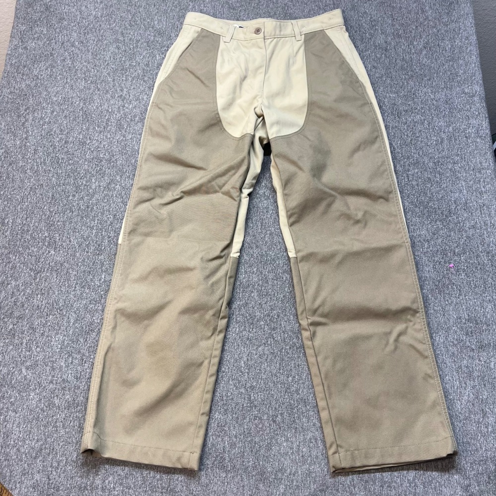 LL Bean Womens 12 Upland Field Hunting Pants Tan‎ Khaki Nylon Brush Guard 0ABL2